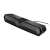 Edifier MG300 black soundbar with RGB lighting, side view