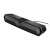 Edifier MG300 black soundbar with RGB lighting, side view