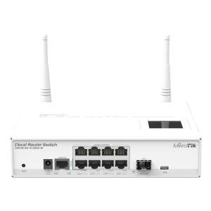 Mikrotik (CRS109-8G-1S-2HnD-IN) Router cloud, 8 gigabit LAN, 1x SFP, wireless-b/g/n, USB, PoE 51613238 routere Wi-Fi, adaptoare