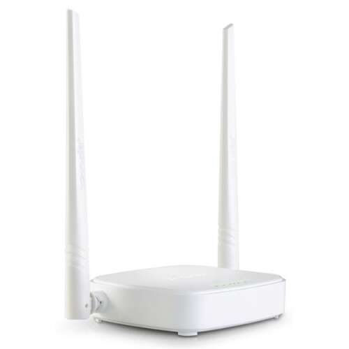 Tenda N301 Bezdrôtový N300 Router s jednoduchým nastavením, biely, pohľad spredu