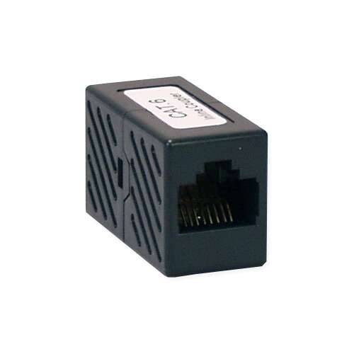 LogiLink CAT6 Modular Toldó UTP 8P8C 1:1 RJ45 Spojka, čierna