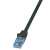 LOGILINK Cat6A EconLine UTP patch kábel, 1 méter, fekete