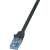 LOGILINK Cat6A EconLine UTP patch kábel, 1 méter, fekete
