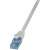LOGILINK Cat6A EconLine patch kábel, 0,5m, szürke, RJ45 csatlakozó