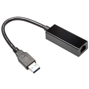 Adapter sieciowy Gembird USB 3.0 Gigabit LAN, czarny - Gembird