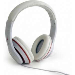 GEMBIRD Los Angeles fehér vezetékes fejhallgató mikrofonnal - Periféria