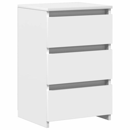 VIDAXL - Fehér Éjjeliszekrény - 3 Fiók - 40x35x62.5cm