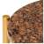Barna márvány textúrájú valódi kő dohányzóasztal 60x60x35 cm 53349005}