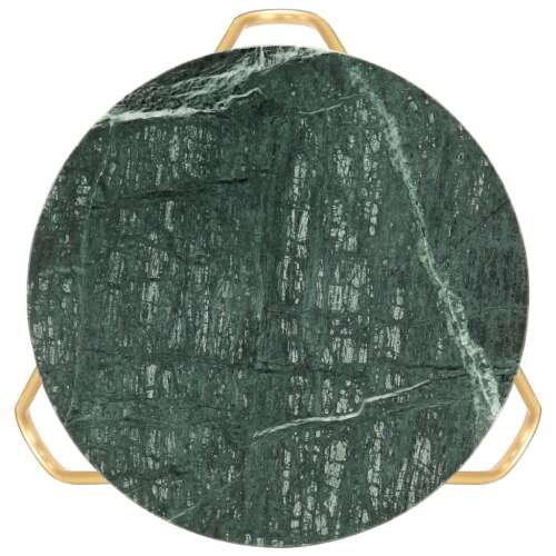 Zöld márvány textúrájú valódi kő dohányzóasztal 40 x 40 x 40 cm 53532079