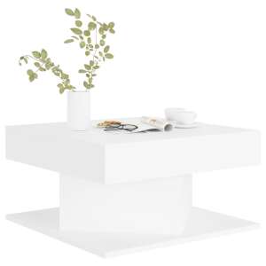 Fehér forgácslap dohányzóasztal 57 x 57 x 30 cm 53962768 