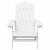 HDPE Adirondack Kerti Szék - Fehér - 73x83x92 cm 173892171