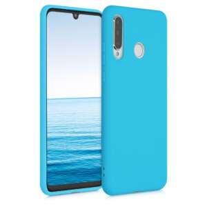 Husă silicon albastră Huawei P30 Lite, husă flexibilă pentru telefon - Huse telefon