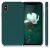 kwmobile iPhone X/XS dark green silicone case - multiple angles