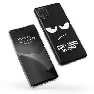 kwmobile Samsung Galaxy A12 'Don't Touch My Phone' Case - Phone Case