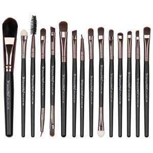 SensoPro 15-teiliges Make-up-Pinselset, schwarz, mit Aufbewahrungstasche - Make-up-Pinsel & Bürste