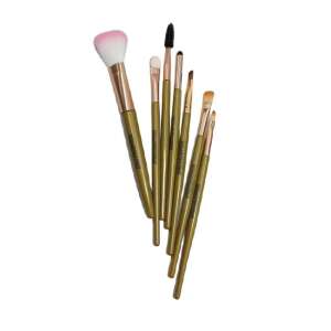 Set de 7 pensule de machiaj, mânere aurii, fundal alb - Nonbrand Pensulă de machiaj & pensulă