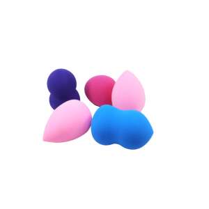 Set of 5 makeup sponges, different shapes and colors, perfect for applying foundation and concealer - Nonbrand Makeup Sponge