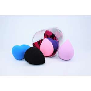 Set of 5 makeup sponges, different shapes and colors, for applying foundation, blush, and other makeup products - Nonbrand Makeup Sponge