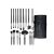 Fraulein38 18-piece makeup brush set, black, with bag 51687412
