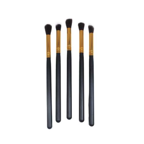 5-teiliges Rouge-Pinsel-Set, Man Fei professionelle Make-up-Pinsel, schwarz