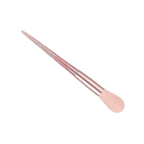 Focallure Pink Flash Medium Puderpinsel 07, roségoldener Make-up-Pinsel mit synthetischen Borsten