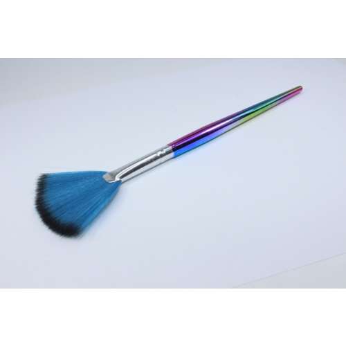 Rainbow highlighter brush, fan brush, makeup brush