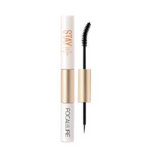 Focallure Stay Max waterproof mascara and eyeliner 2 in 1, shade 01, 5g - Focallure
