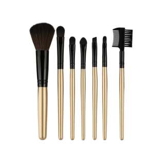 Fraulein38 Gold Make-up Pinsel Set mit 7 Pinseln - Make-up-Pinsel & Bürste