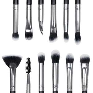 Sada 12 make-up štetcov Senso Pro Milano Black Silver - Štetec a kefa na make-up