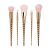 Set mit 5 Make-up-Pinseln, Make-up, Einhorn, Roségold 51687797