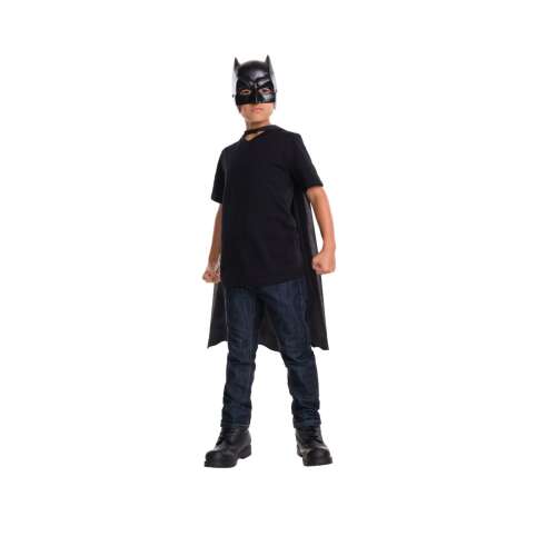Batman maszk és köpeny jelmez gyerekeknek, fekete, PVC, Batman vs Superman 