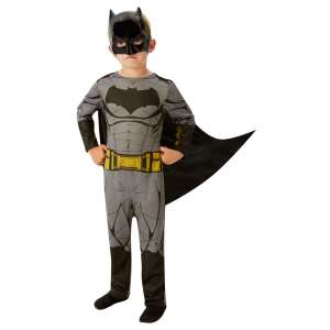 Batman Justice League costume for boys, size 9-10 years, 140 cm, includes jumpsuit, cape and mask - DC