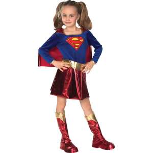 Supergirl Deluxe jelmez lányoknak 120 - 130 cm 5-7 éveseknek 51689033 