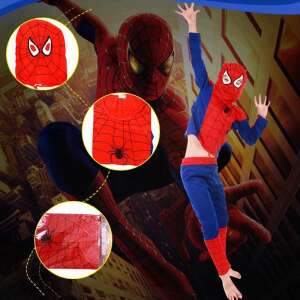 Costum clasic Spiderman pentru baiat 3-5 ani 95-110 CM 51690355 Costume pentru copii
