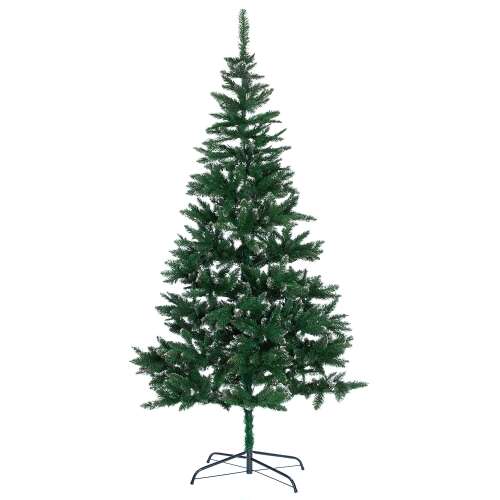 Umelý vianočný stromček so zasneženými špičkami, skutočný vzhľad, 210 cm, stojan v cene