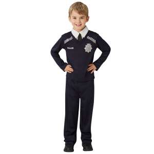 Police officer costume for kids, police uniform for boys, kids police costume, police outfit for children, police dress up for boys, police role play costume for kids, police fancy dress for boys, police halloween costume for boys, police party costume for boys - OEM