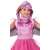 Strój Skye dla dziewczynek, Psi Patrol, zbliżenie na kostium, różowa sukienka, skrzydła, czapka