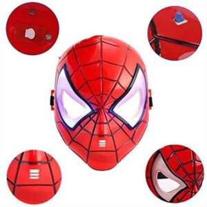 Masca Spiderman cu lumini pentru copii, 20 cm Universala 3-9 ani 51691504 Costume pentru copii