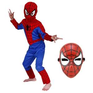 Set costum Spiderman si masca pentru baieti 110-120 cm 5-7 ani 51691666 Costume pentru copii