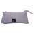 Unequal 3-compartment pencil case, purple, with zipper, front view