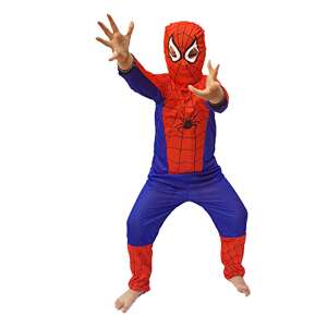 Costum clasic Spiderman pentru baiat 7-9 ani 120 - 130 cm 51692484 Costume pentru copii