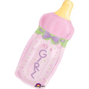 Anagram It's a Girl Baby Bottle Foil Balloon, 77 cm - Baby