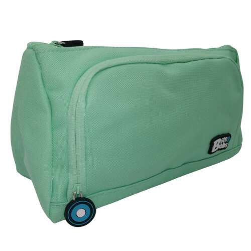 Bits & Bobs Olma turquoise pencil case with 3 compartments