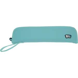 Bits&Bobs pencil case, turquoise blue, zipper closure, with strap - Pencil Case