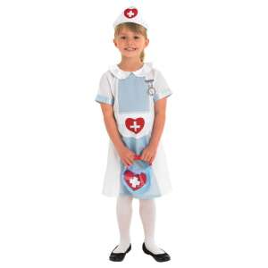 Nurse costume for girls, includes dress, hat and bag, perfect for themed parties, birthday parties, dress-up - OEM