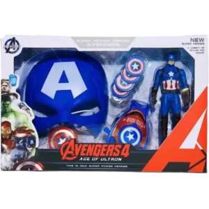 Set masca, figurina cu scut si lansator Captain America pentru baieti 51696275 Costume pentru copii