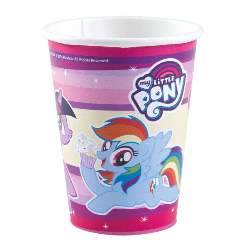 8 darabos My Little Pony party pohár készlet, 250 ml