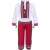 Traditional white and red costume for boys