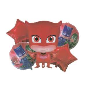 Owlette Happy Party Owl balloon bouquet, 5 balloons, includes Owlette, stars and PJ Masks characters, 60 x 50 cm - Balloon