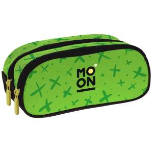 Green Moon On pencil case with two compartments - Pencil Case